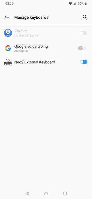 Neo2 External Keyboard